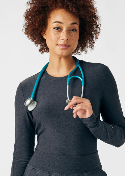 VIBE 1-Pocket Long-Sleeve Tee  | Heather Pewter