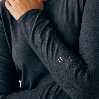 VIBE 1-Pocket Long-Sleeve Tee  | Heather Pewter