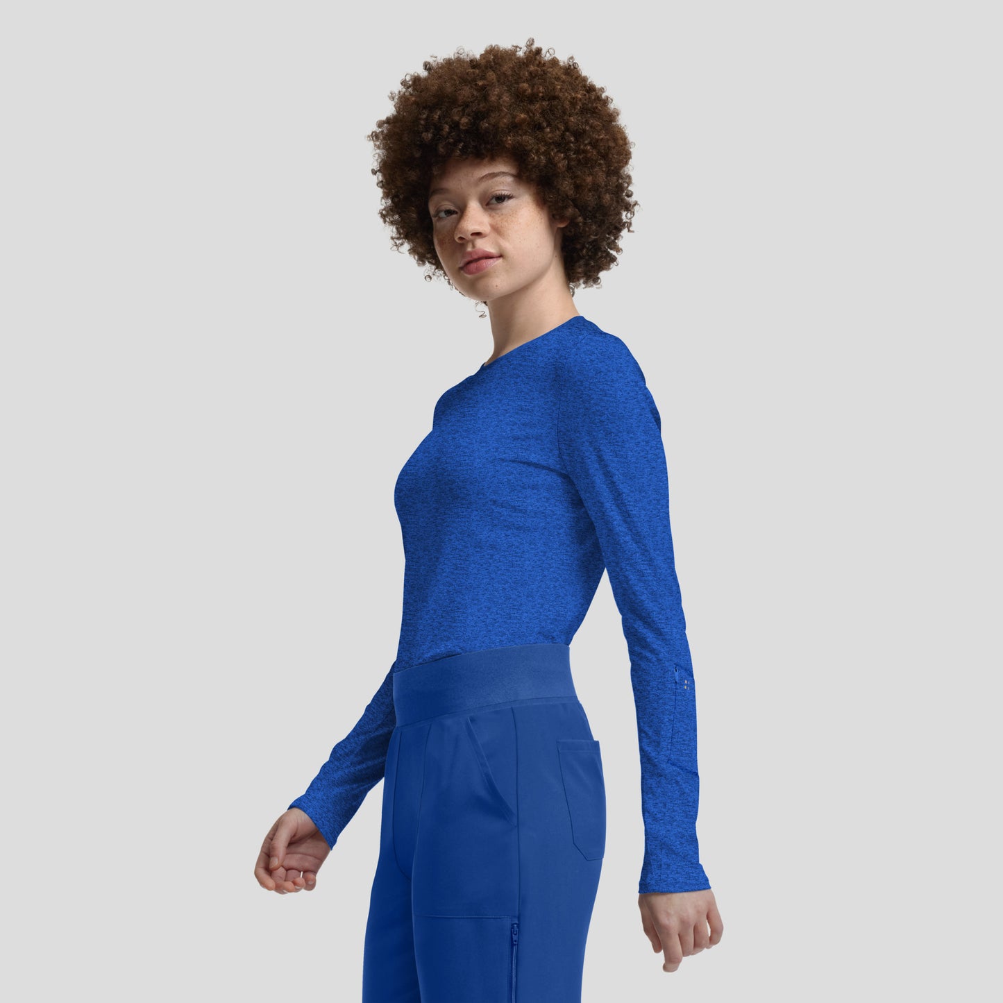 VIBE 1-Pocket Long-Sleeve Tee  | Heather Royal