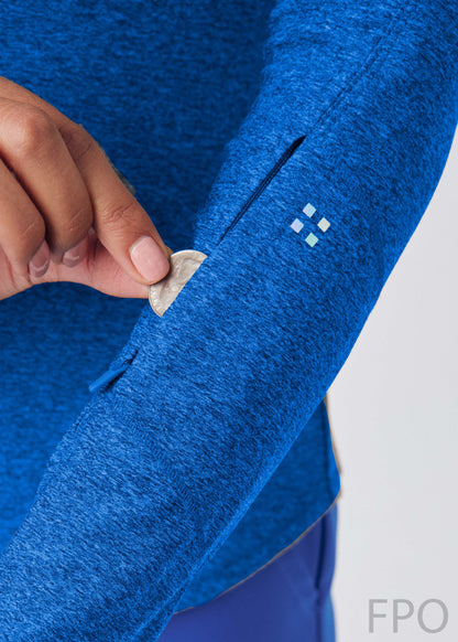 VIBE 1-Pocket Long-Sleeve Tee  | Heather Royal