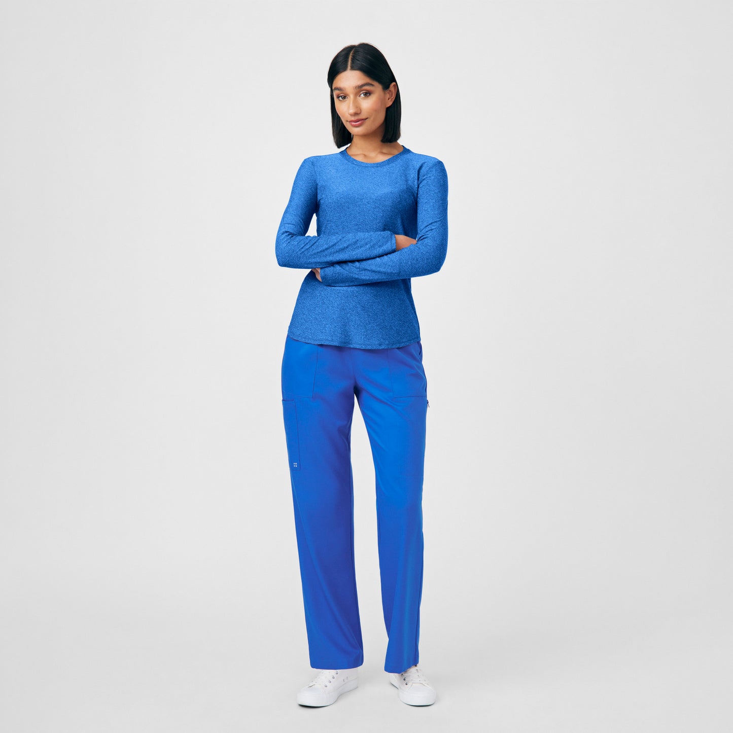 VIBE 1-Pocket Long-Sleeve Tee  | Heather Royal