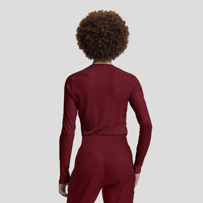 VIBE 1-Pocket Long-Sleeve Tee  | Heather Wine