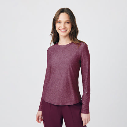 VIBE 1-Pocket Long-Sleeve Tee  | Heather Wine