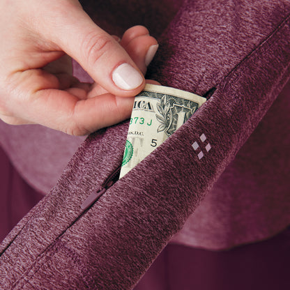 VIBE 1-Pocket Long-Sleeve Tee  | Heather Wine