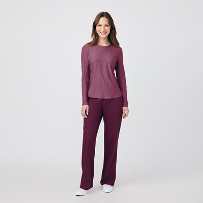 VIBE 1-Pocket Long-Sleeve Tee  | Heather Wine