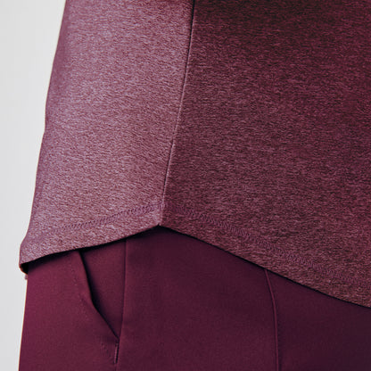 VIBE 1-Pocket Long-Sleeve Tee  | Heather Wine