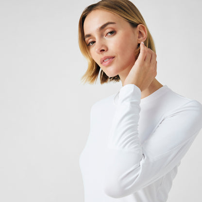 VIBE 1-Pocket Long-Sleeve Tee  | White