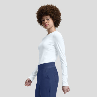 VIBE 1-Pocket Long-Sleeve Tee  | White