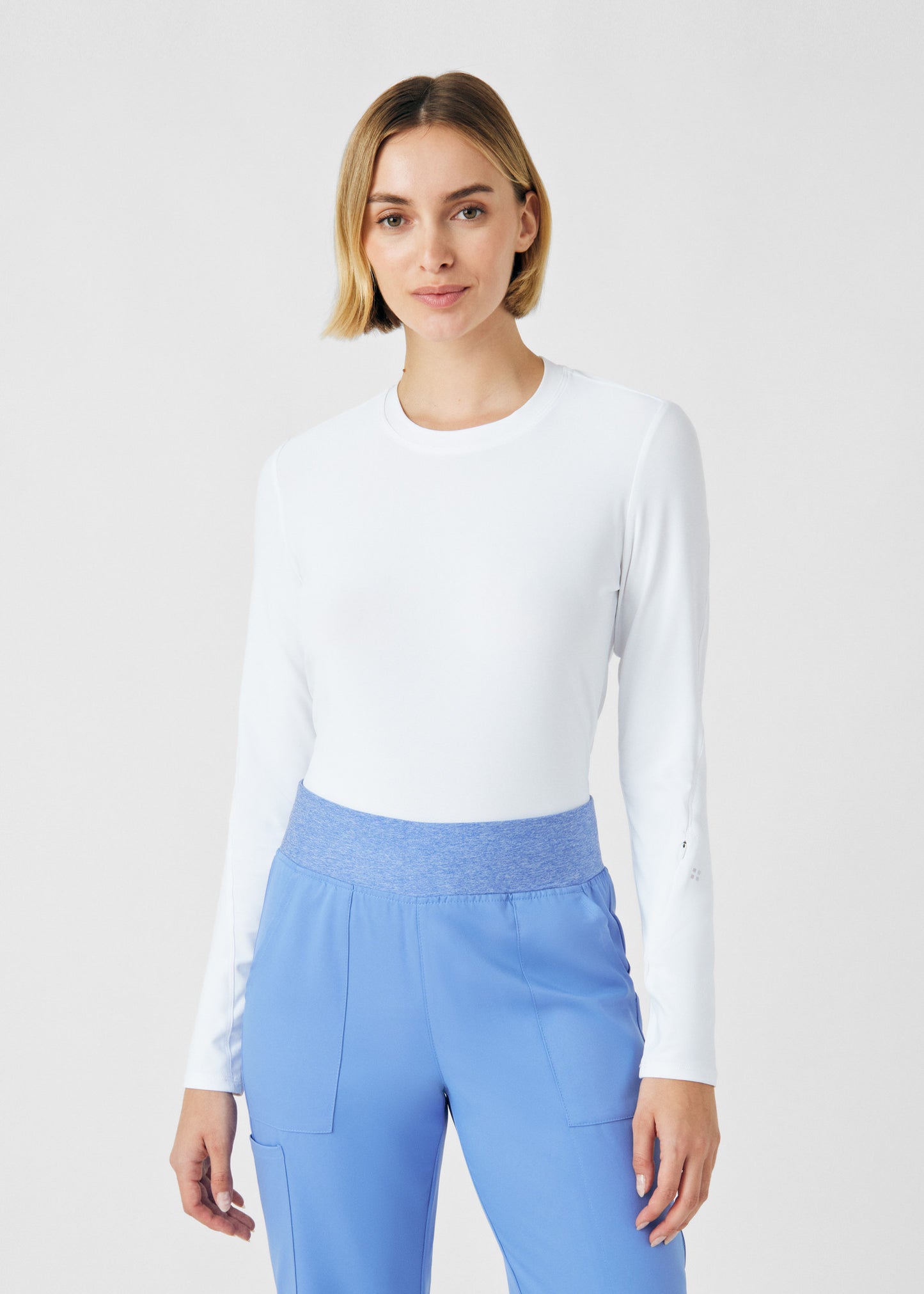 VIBE 1-Pocket Long-Sleeve Tee  | White