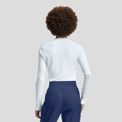 VIBE 1-Pocket Long-Sleeve Tee  | White