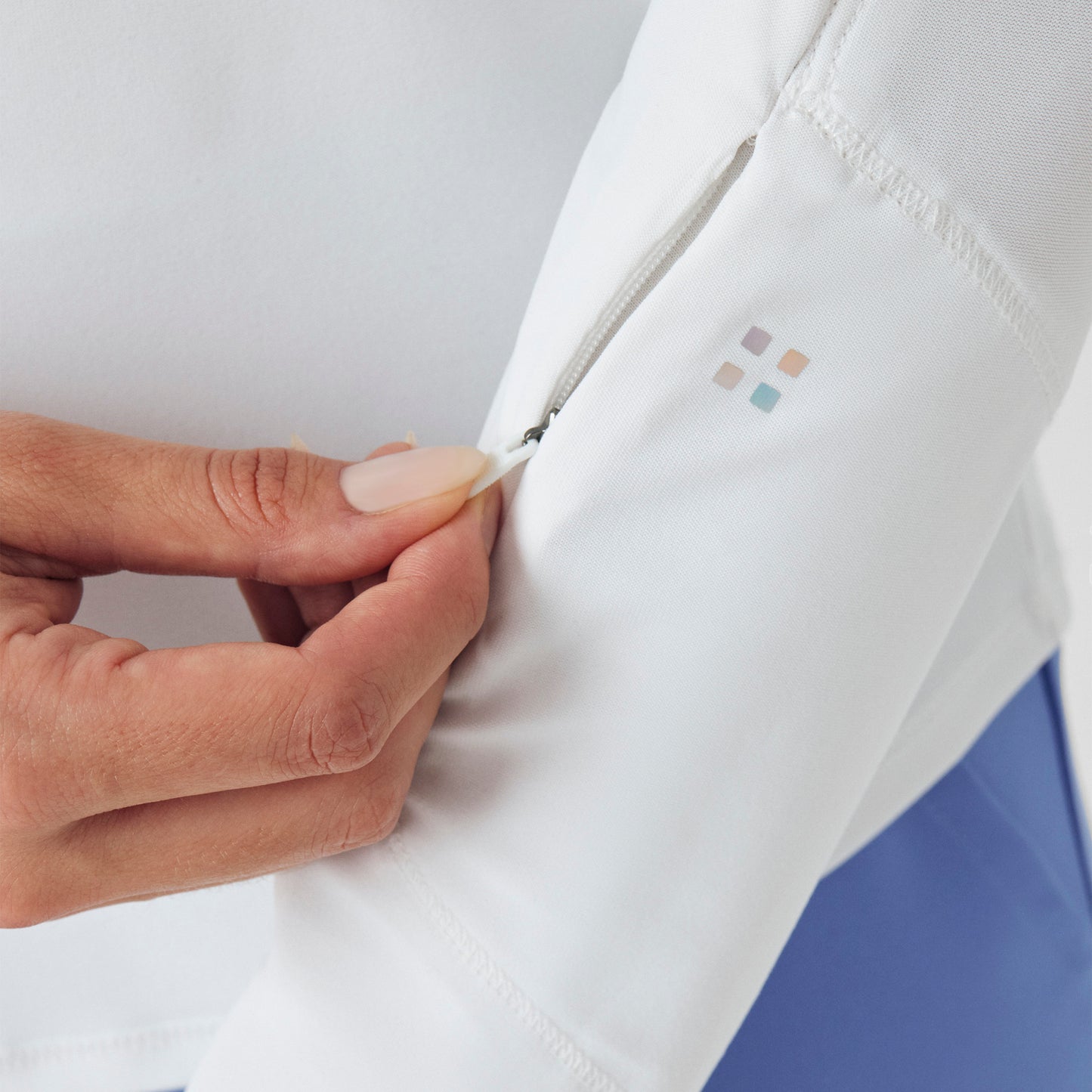 VIBE 1-Pocket Long-Sleeve Tee  | White