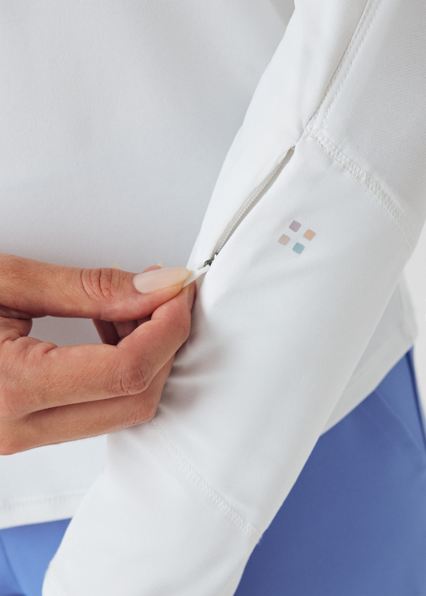 VIBE 1-Pocket Long-Sleeve Tee  | White