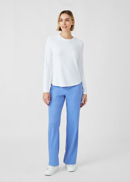 VIBE 1-Pocket Long-Sleeve Tee  | White