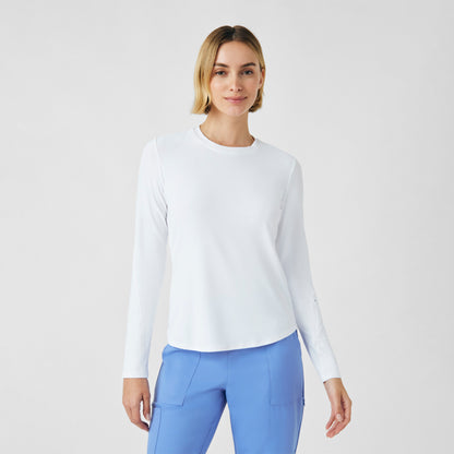 VIBE 1-Pocket Long-Sleeve Tee  | White