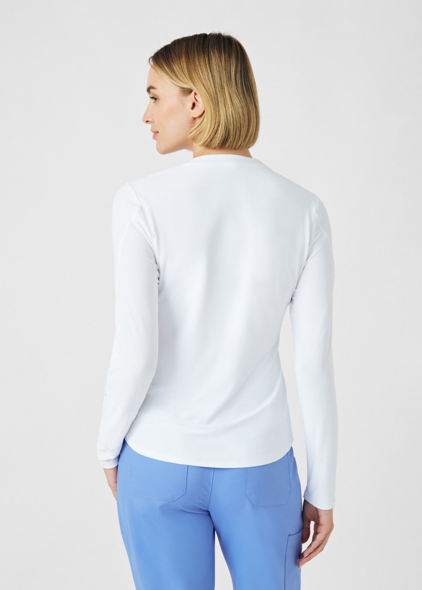 VIBE 1-Pocket Long-Sleeve Tee  | White