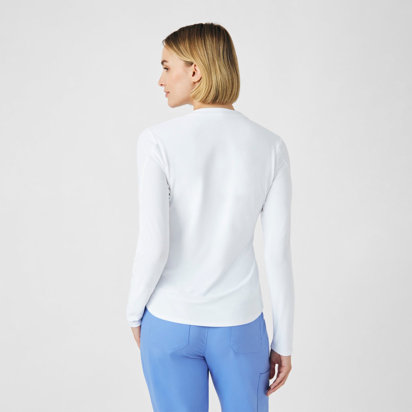 VIBE 1-Pocket Long-Sleeve Tee  | White